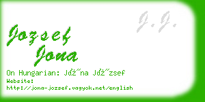 jozsef jona business card